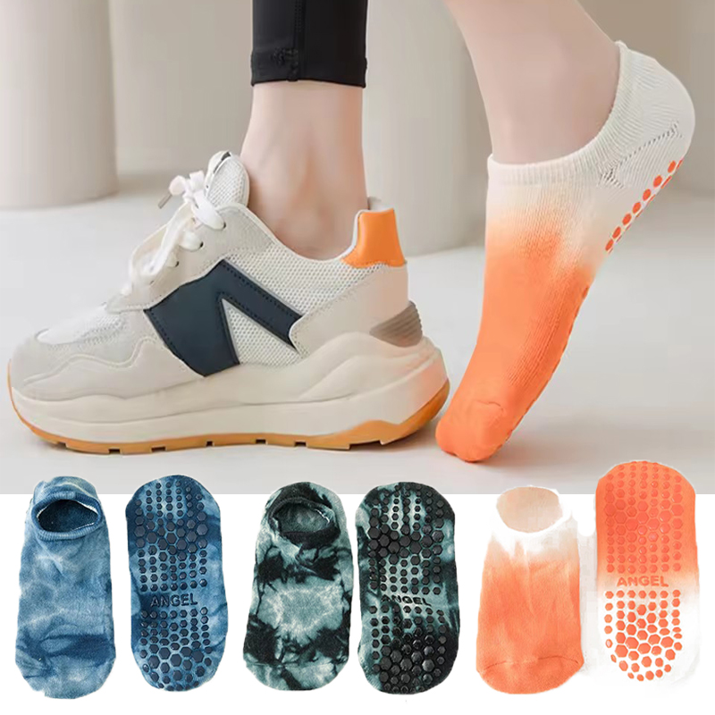 Yoga Daily Fitness - ผู้หญิงที่มีสีสัน Anti SLIP ถุงเท้าโยคะทุกวันแฟชั่นถุงเท้าเรือ Anti SLIP