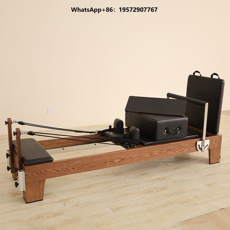 Yoga Fitness Studio - อุปกรณ์ออกกำลังกายคุณภาพสูงแบบปรับแต่งได้ เครื่องพิลาทิส รีฟอร์มเมอร์ เตียงไม้โอ๊คสำหรับสตูดิโอโยคะ พร้อมจำหน่าย