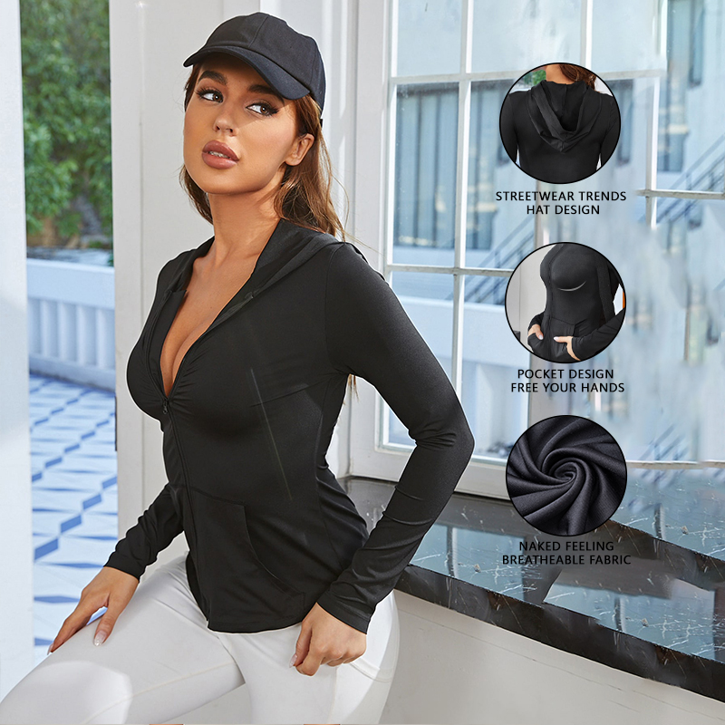เสื้อโค้ทออกกำลังกายผู้หญิงสีด - Yoga & Fitness With Faye The Well Being Studio Abbots Langley บทวิจารณ์และราคา