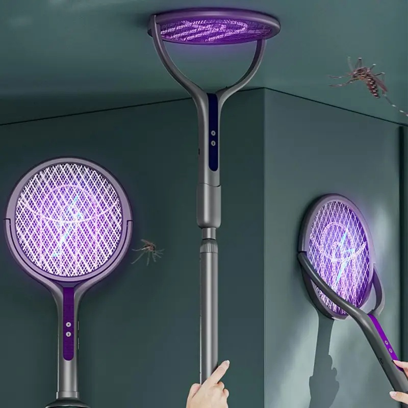 ไม้ตียุงแบบหมุนได้ พร้อมหลอดดั - Head Racket Boom บทวิจารณ์และราคา