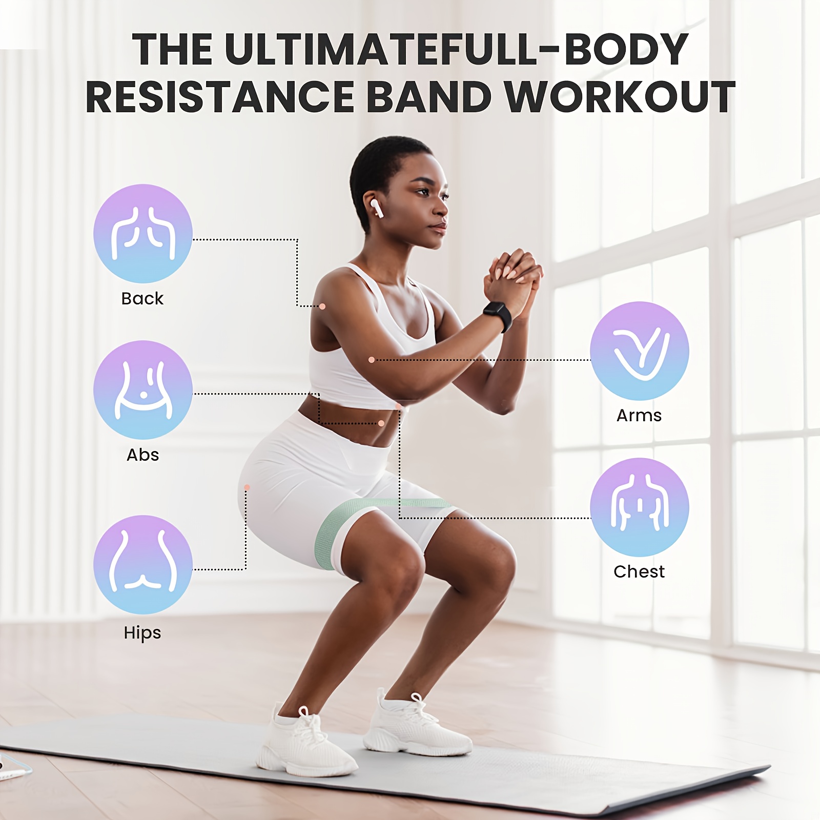 1 ชิ้น/4 ชิ้นยางยืดออกกำลังกาย - Yoga Fitness Studio บทวิจารณ์และราคา