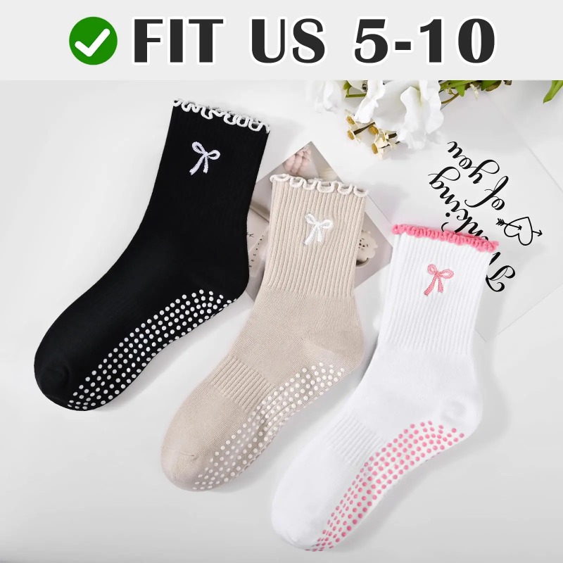 ถุงเท้าโยคะมืออาชีพ สายรัดผ้าฝ - Yoga Dance & Fitness Center Llc บทวิจารณ์และราคา
