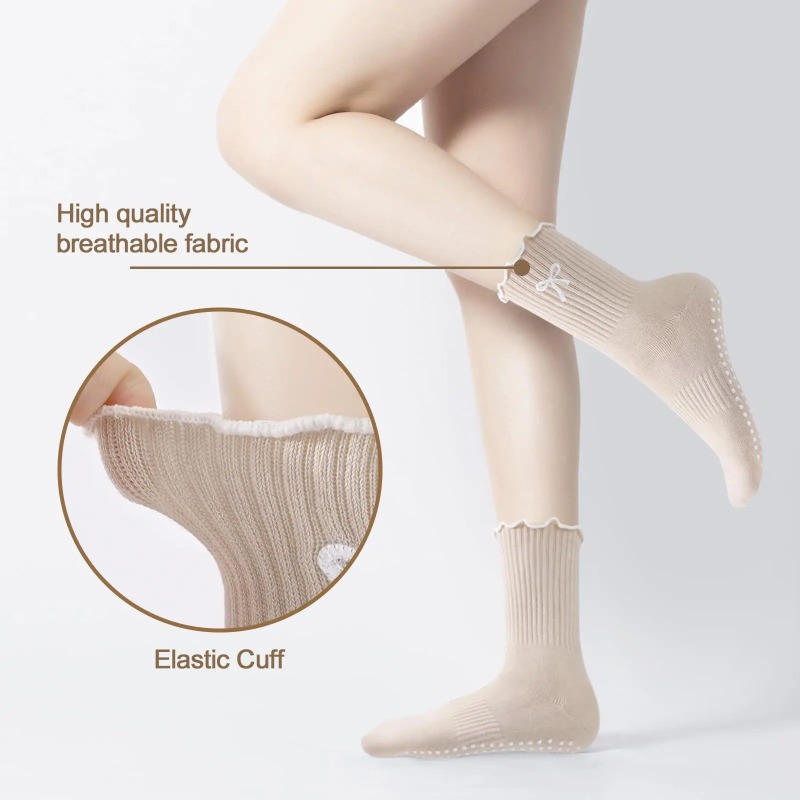 ถุงเท้าโยคะมืออาชีพ สายรัดผ้าฝ - Yoga Dance & Fitness Center Llc บทวิจารณ์และราคา