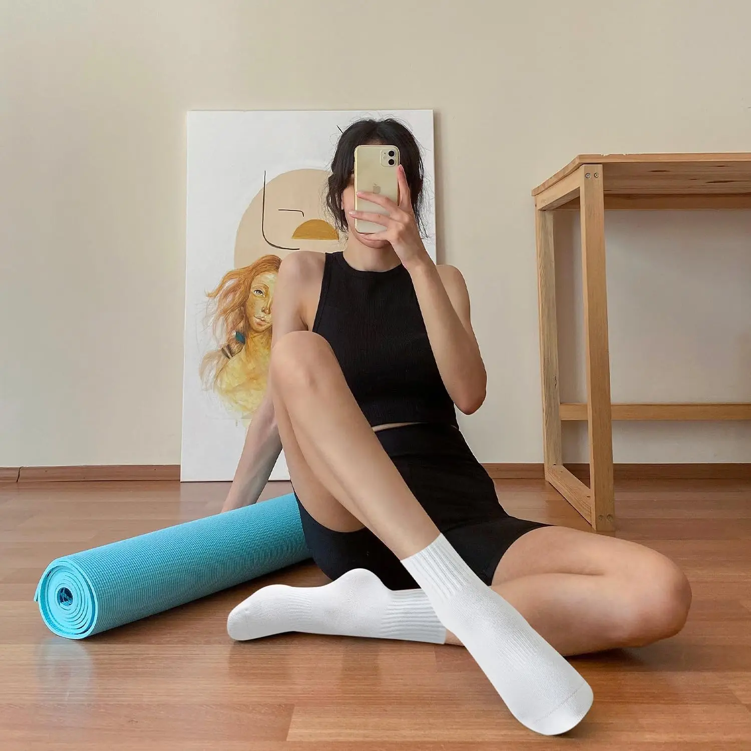 ถุงเท้าโยคะสำหรับผู้หญิง 4 คู่ - Yoga & Fitness With Faye The Well Being Studio Abbots Langley บทวิจารณ์และราคา