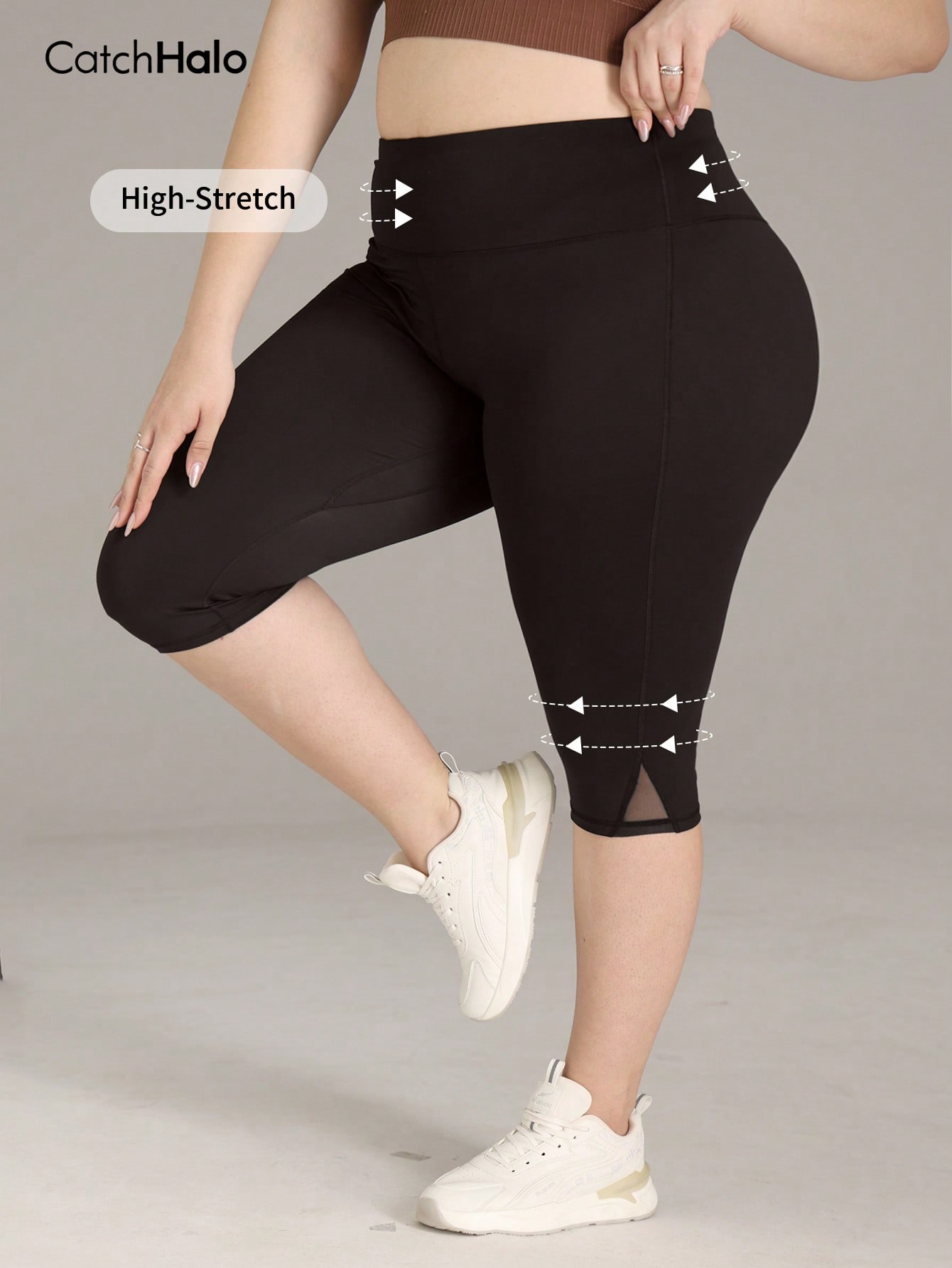 เลกกิ้งออกกำลังกายไซส์ใหญ่สำหร - Yoga Fitness Plus บทวิจารณ์และราคา
