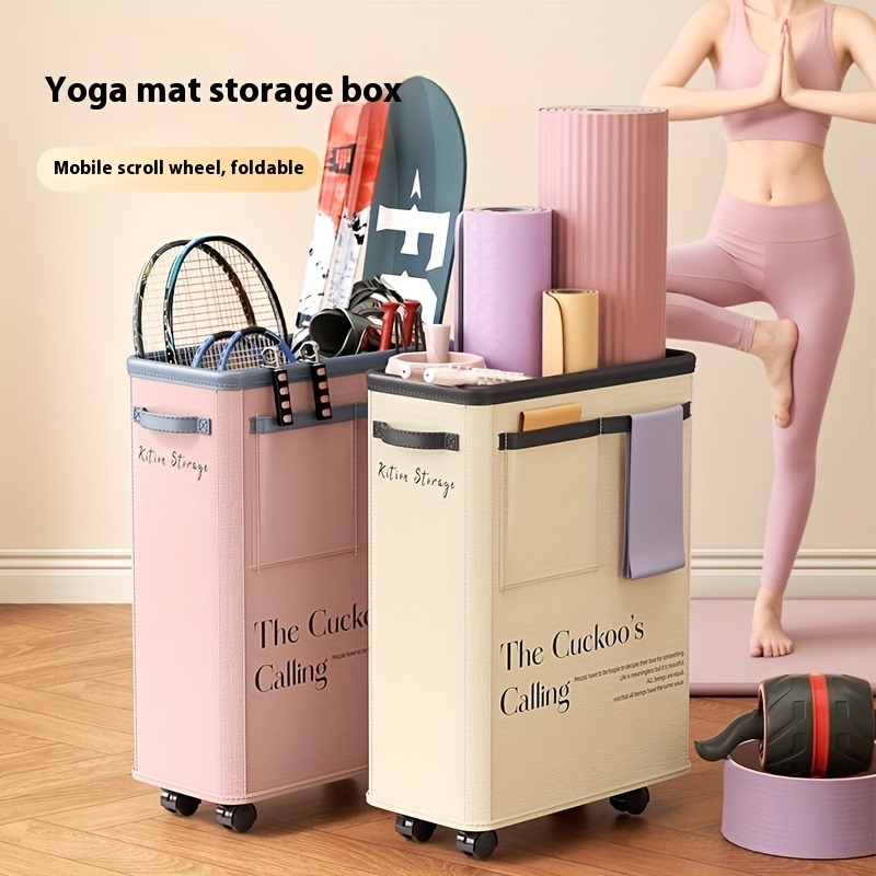 ตะกร้าเก็บเสื่อโยคะแบบมีล้อ, ต - Yoga Fitness Mat บทวิจารณ์และราคา