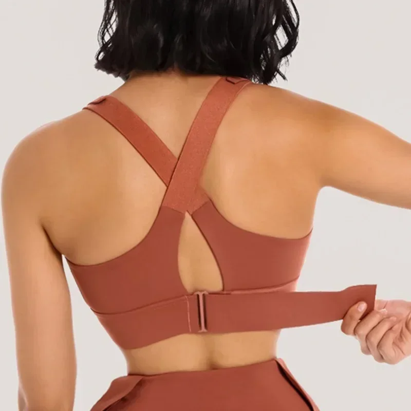 ซิปด้านหน้าผู้หญิงกีฬา Bra Hig - Yoga Fitness Plus บทวิจารณ์และราคา